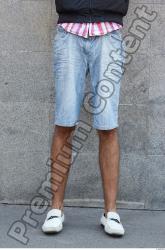 Leg Head Man Casual Shorts Slim Street photo references